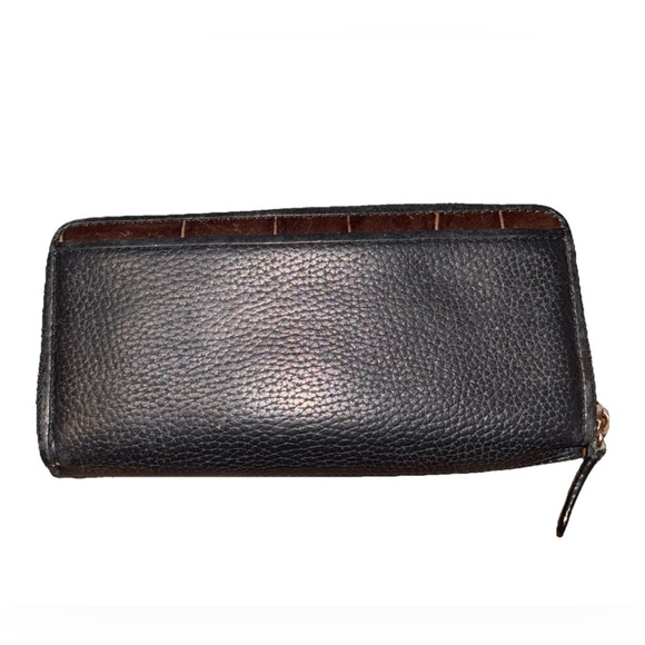 Vintage Brighton Pebble Black‎ Brown Leather Wallet - Picture 2 of 16